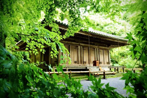 富貴寺の新緑の写真