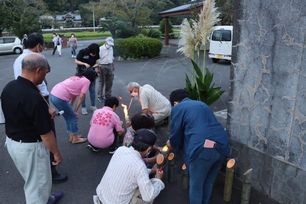 竹灯籠の灯りで吉弘統幸公をしのぶの画像10