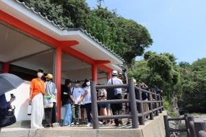 粟嶋公園での研修の写真２枚目