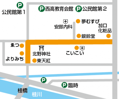 プラチナ通り地図