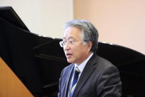 真玉中学校の河野校長先生の写真