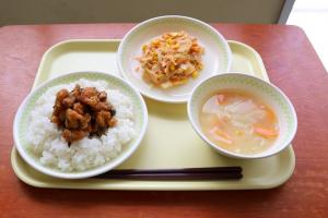 提供された昼食の写真