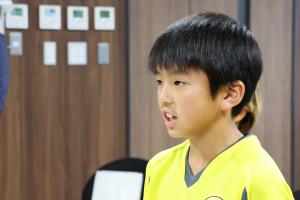 大西さんが決意表明をしている写真