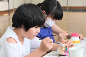 色付けの様子