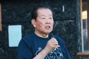 あいさつをする佐々木市長の写真