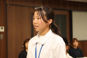 決意表明する田澁さんの写真