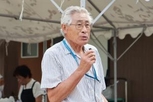 活動報告をしている中野さんの写真