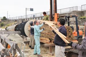 頭の燃焼部分製作の様子