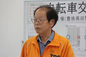 豊の里自動車学校の校長によるあいさつの写真