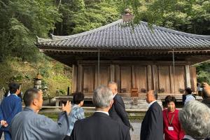 富貴寺見学の様子