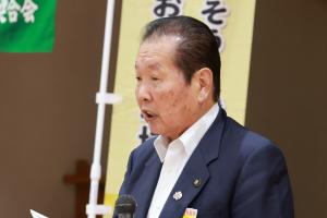 佐々木市長があいさつをしている写真