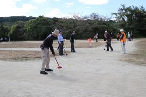 グラウンドゴルフ大会の写真