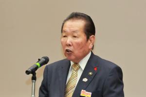 謝辞を行う佐々木市長