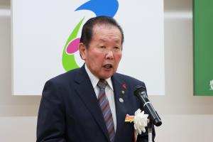 佐々木市長があいさつをする写真