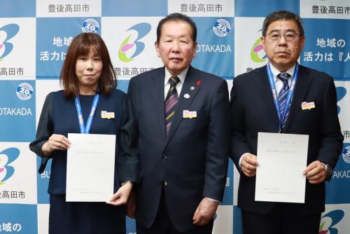 記念撮影の写真