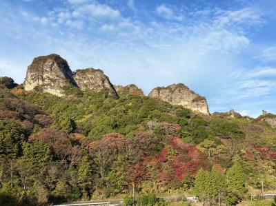 夷耶馬の紅葉の様子1枚目