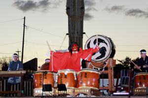 豊後みさき太鼓による太鼓演奏の写真