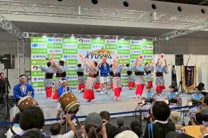 草地踊り保存会が大阪・関西万博に出演した時の写真