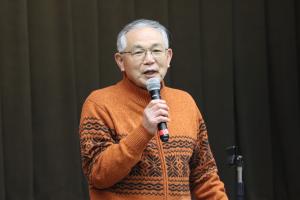 柗嵜典孝支部長が開始のあいさつをしている写真