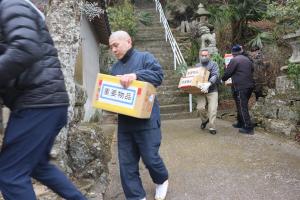 重要物品の搬出訓練の写真