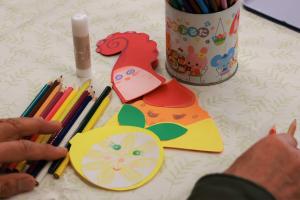 完成したキャラクターカードの写真