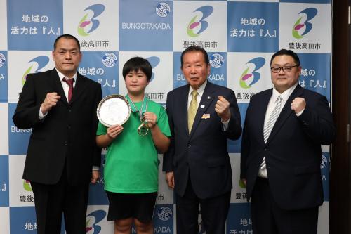 記念撮影の写真