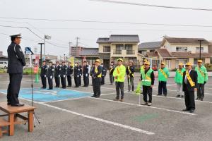 出発式に集まった皆さん