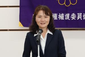 あいさつをしている薗田局長の写真