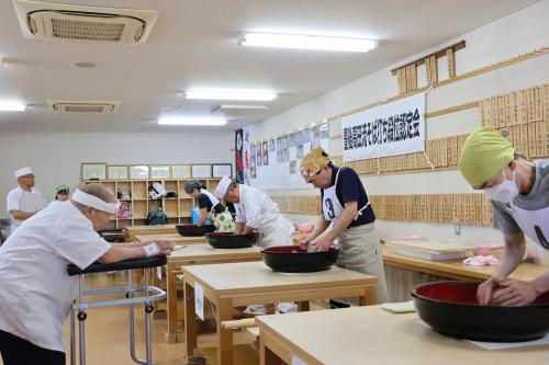 段位認定会中の写真