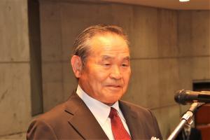 受賞者代表あいさつの様子