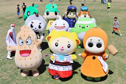 ゆるキャラ大集合に参加したゆるキャラたち