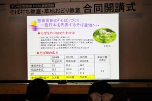 豊後高田そばの説明の様子