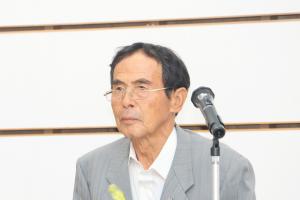 高市総理からのメッセージを披露する神田副委員長
