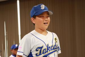 決意表明をしている北原キャプテンの写真