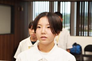 決意表明をする田澁さん