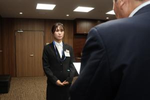 任命式のときの写真