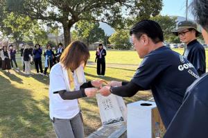 高田会場の抽選会の写真