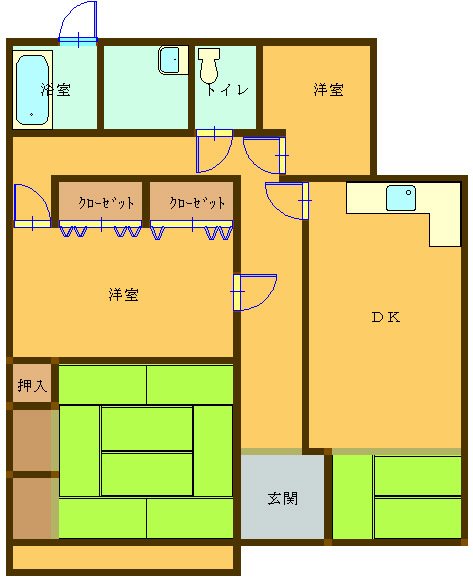 №595の間取り