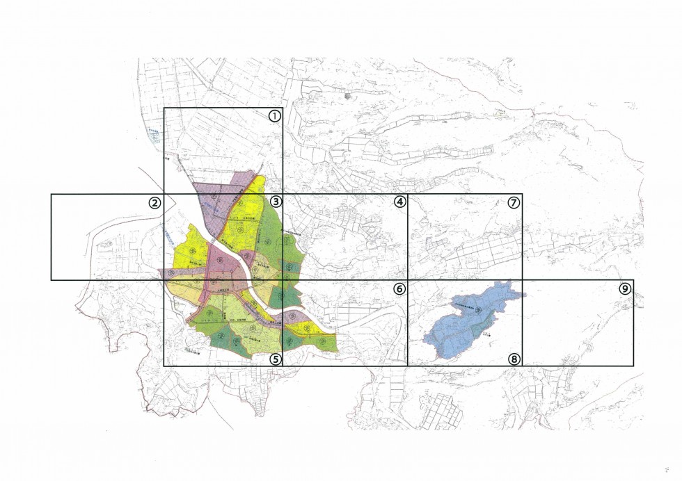 豊後高田都市計画用途区域図（図郭割図）の画像