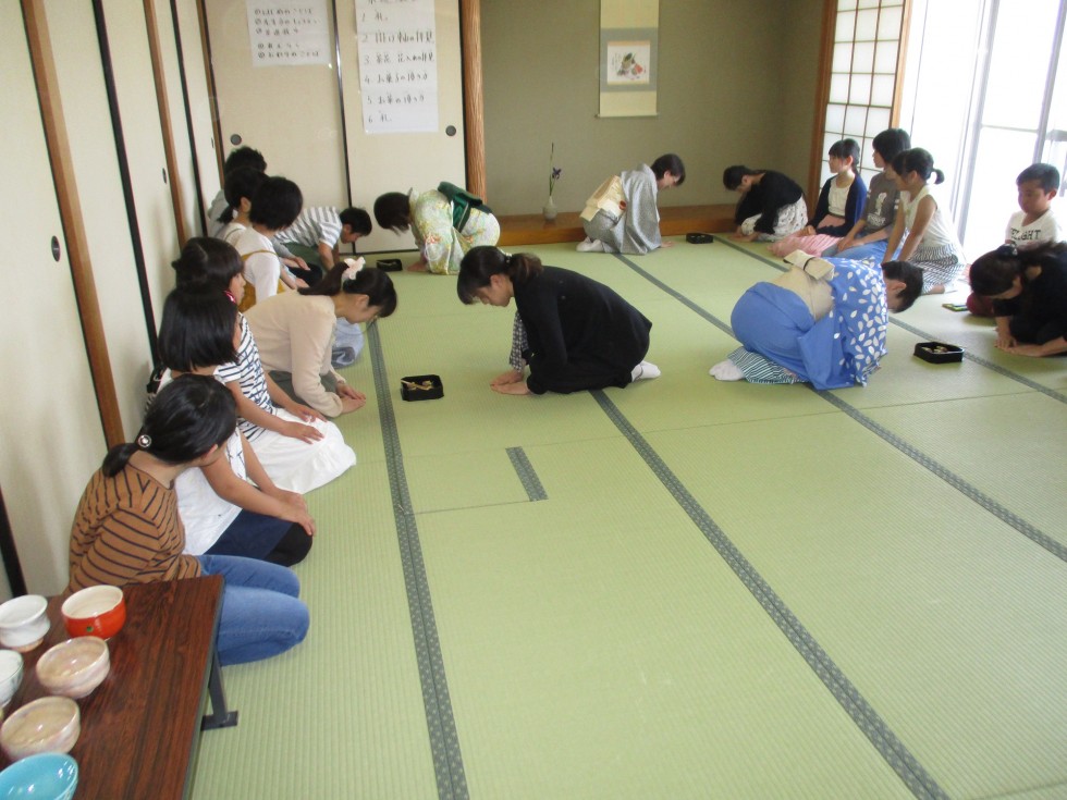 親子茶道教室の画像