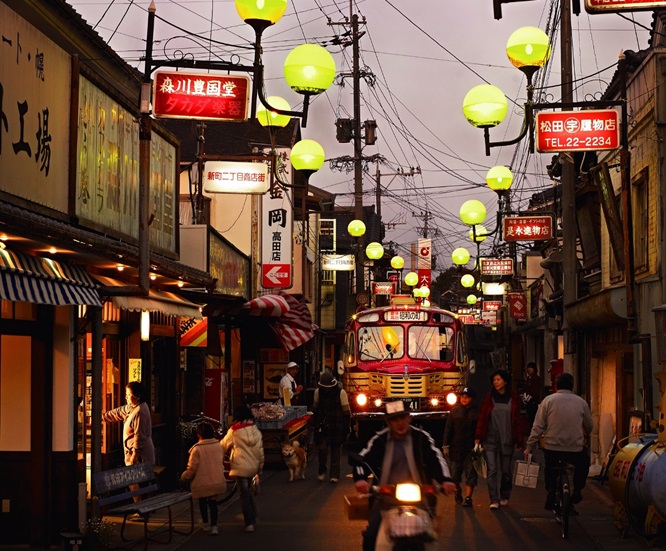 懐かしい風景が残る町並みの画像