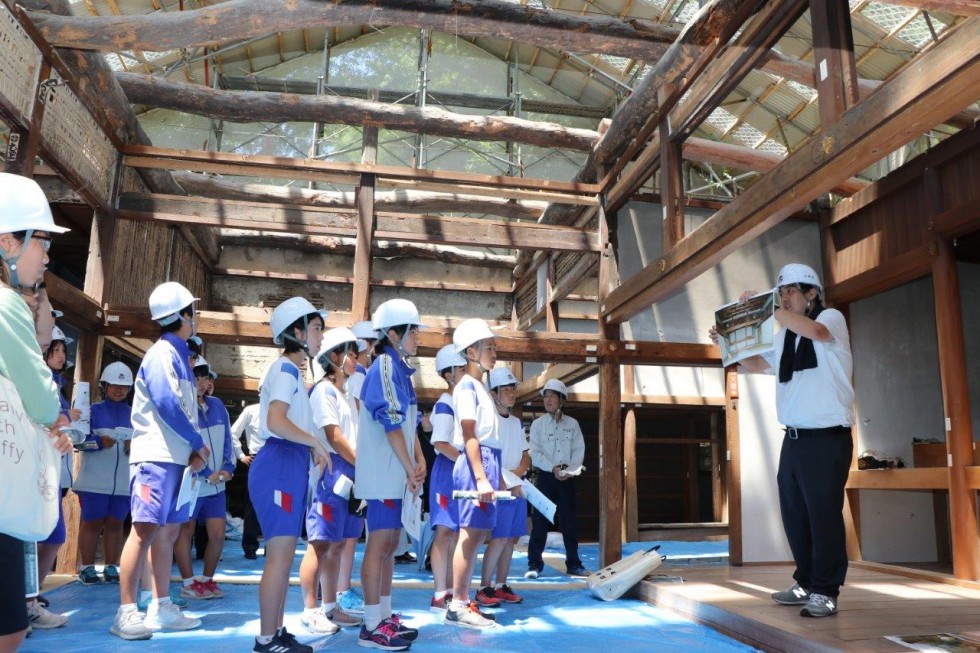 一生に一度の体験!!　300年前の材料に学ぶ　「富貴寺本堂保存修理工事見学会（小中学生対象）」の画像1