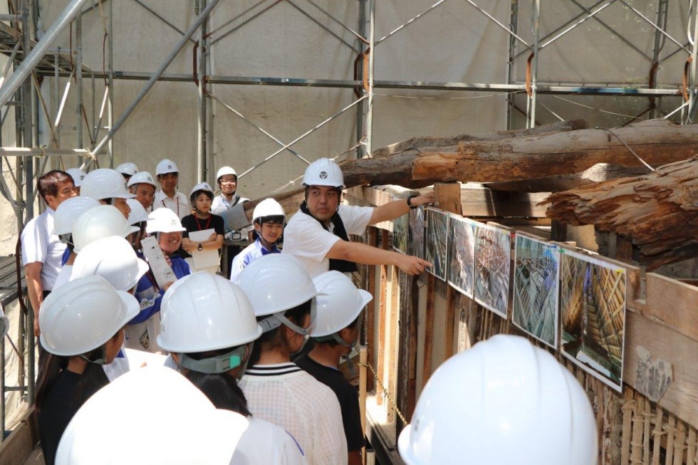 一生に一度の体験!!　300年前の材料に学ぶ　「富貴寺本堂保存修理工事見学会（小中学生対象）」の画像11