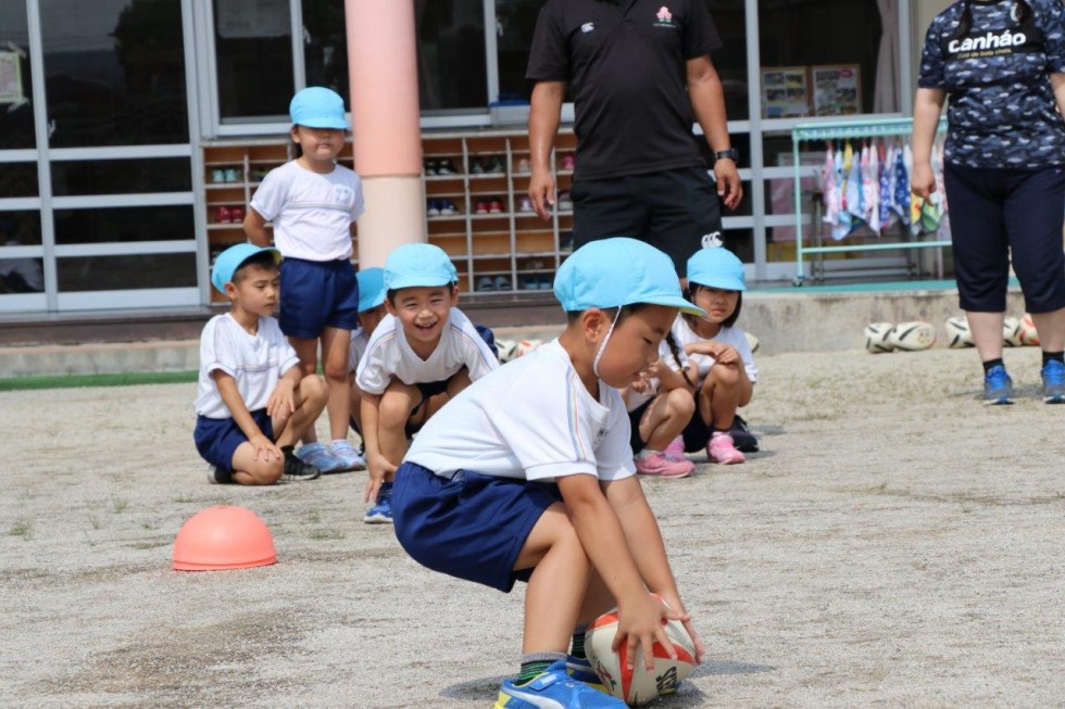 夢に向かって元気にトライ♪～夢いろ幼稚園ラグビー体験教室～の画像8