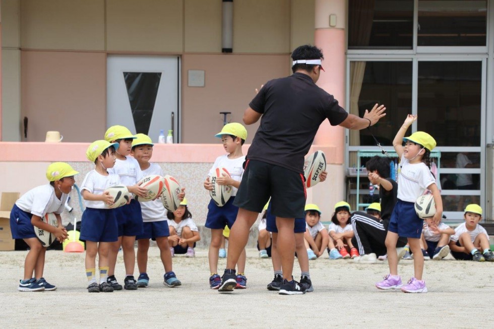 夢に向かって元気にトライ♪～夢いろ幼稚園ラグビー体験教室～の画像10