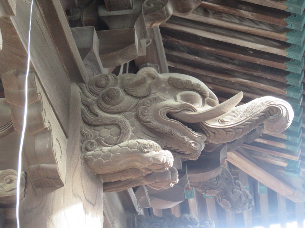 妙壽寺中門の木鼻の画像