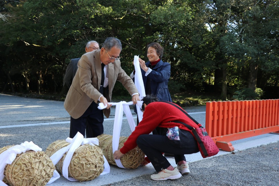 宇佐神宮に荘園米を奉納　－田染荘献穀祭－の画像2
