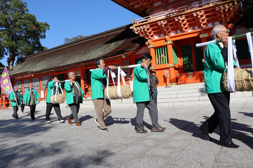 宇佐神宮に荘園米を奉納　－田染荘献穀祭－の画像8