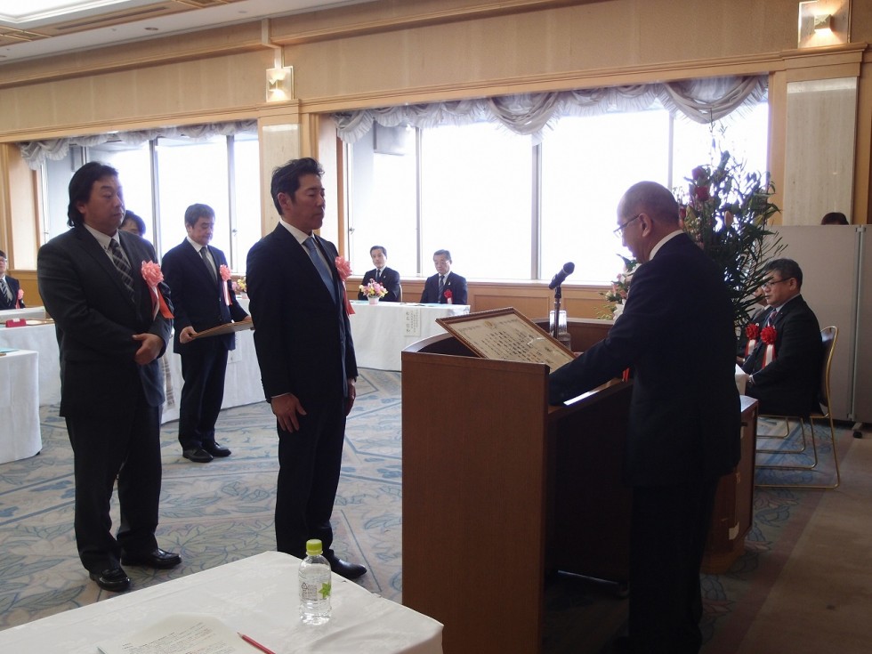 2月12日に大分県庁で行われた表彰式の様子の画像1