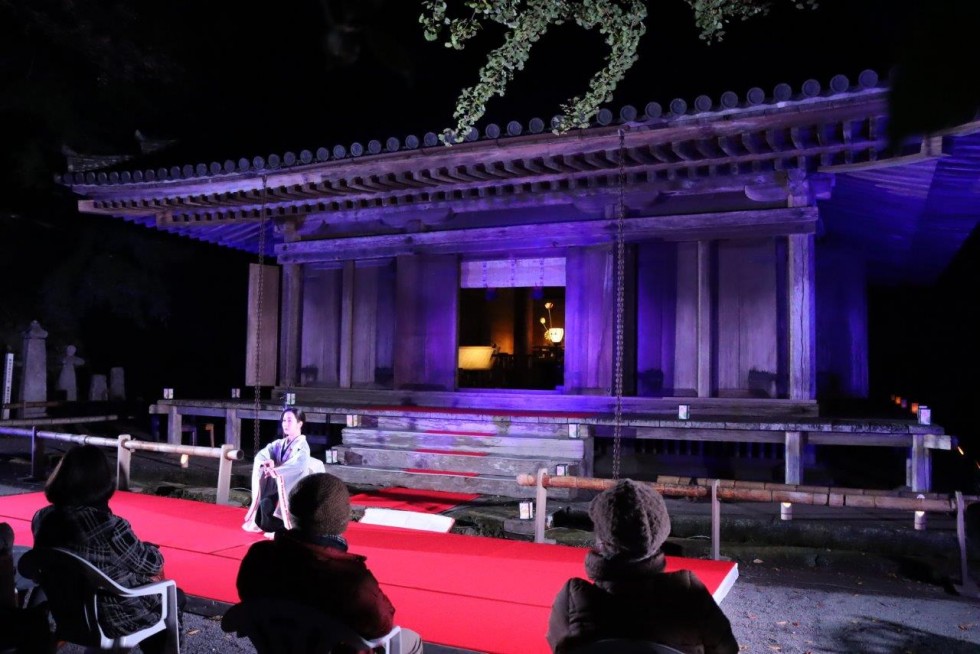 ライトアップされた富貴寺大堂で幻想的なひとときを　～メゾソプラノ＆リュート　創作日本舞踊の夕べ～の画像8